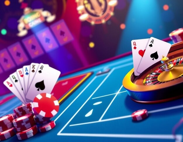 Multiple live blackjack tables and roulette dealers